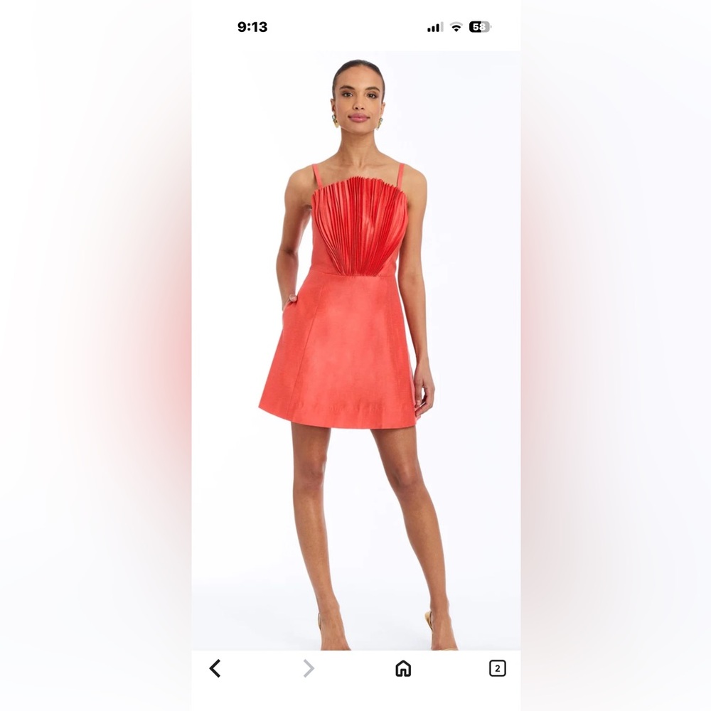 Chic Coral Mini Dress